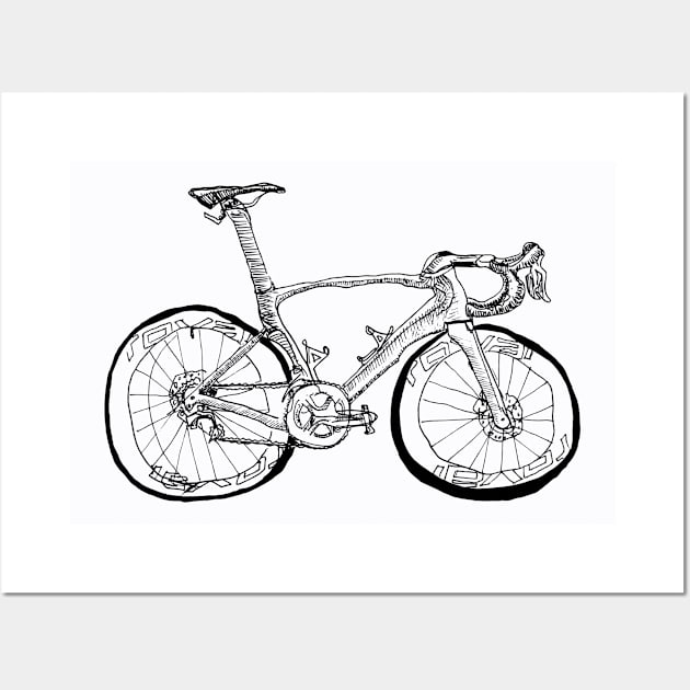 S-Works Bicycle Drawing Wall Art by eVrydayART